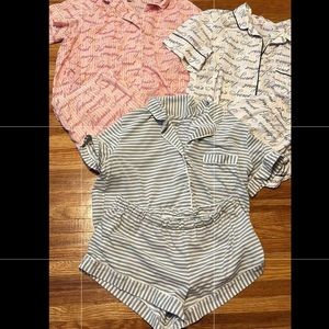 Victoria secret size Large pajama short set